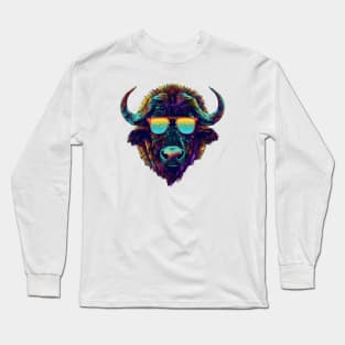 Buff Up Your Brains: The Bison Bookworm! Long Sleeve T-Shirt